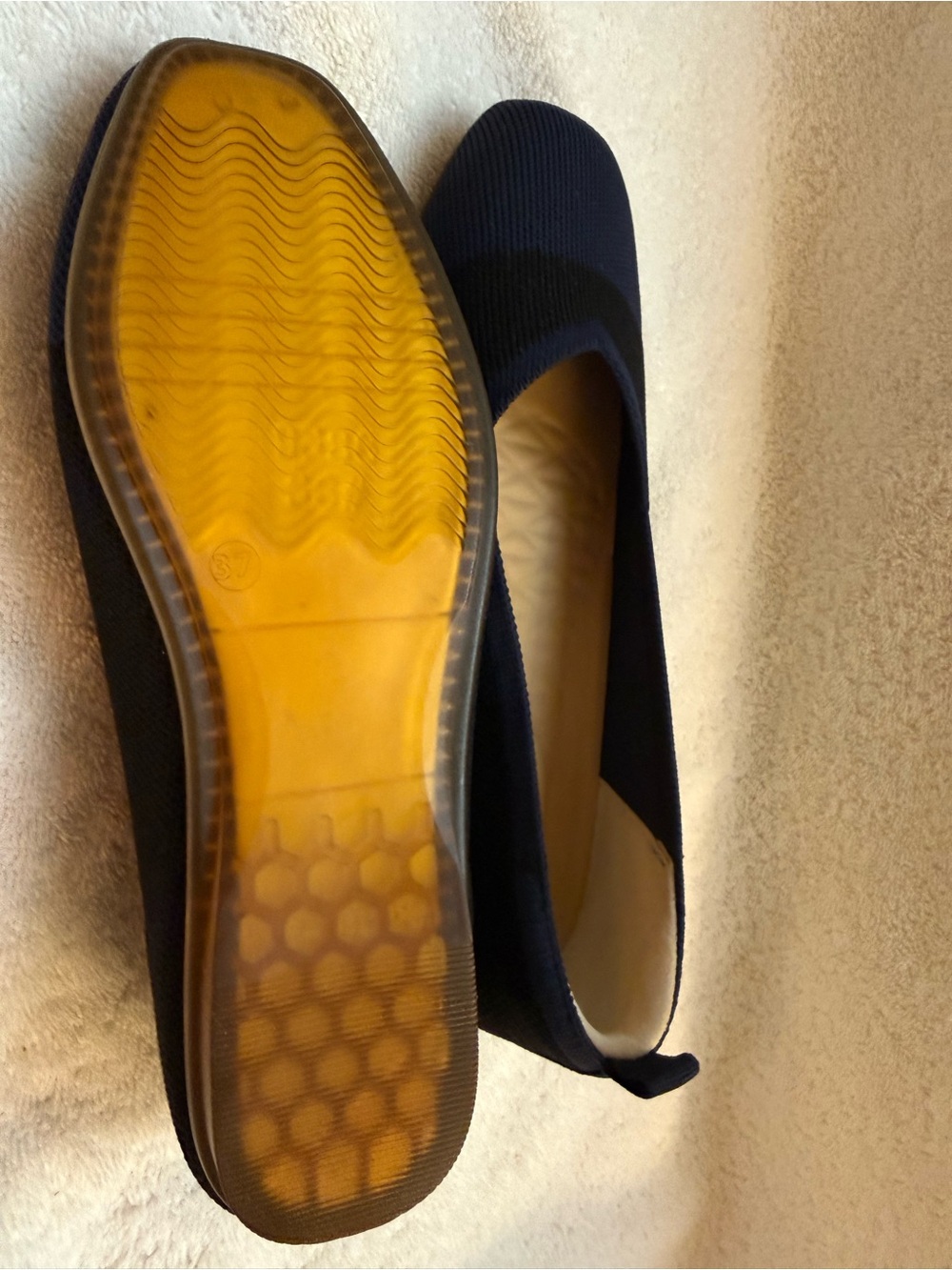 Ladies Navy & Black Knit Ballet Flats Classic bundle shoes for deeper discount - Picture 5 of 14